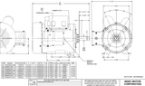 T2CM1J14 Nidec 2 hp 3600 RPM 115/208-230V 145T Frame (Rigid Base) 1-Speed TEFC Cap Start/Run Motor