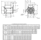 T2C2P18 Nidec 2 hp 1800 RPM 115/230V 182T Frame (Rigid Base) 1-Speed TEFC Cap Start Motor
