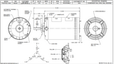 4934 Nidec 1 1/2 hp 1140 RPM 575V 56YZ Frame (No Base) 1-Speed OAO 3-Phase Commercial Motor