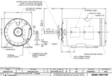 1833H Nidec 1 hp 850 RPM 208-230/460V 56Z Frame (Rigid Base) 1-Speed OAO 3-Phase Commercial Motor