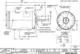 1820H Nidec 1 hp 1140 RPM 208-230/460V 56Z Frame (Rigid Base) 1-Speed OAO 3-Phase Commercial Motor
