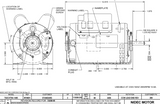 399 Nidec 1 1/2 hp 3600 RPM 115/208-230V 5.6" Dia. (Base) 1-Speed ODP Belt Drive Motor