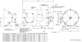 WD12S2A Nidec 1/2 hp 1800 RPM 56 Frame (Rigid Base) 208-230/460V TENV Washdown 3-Phase Motor