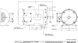 WD1P2A14  Nidec 1 hp 1800 RPM 143T Frame (Rigid Base) 208-230/460V TEFC Washdown 3-Phase Motor