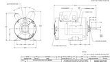 FD1CA2J Nidec 1 HP 1800 RPM ( 1 speed) 115/208-230V 56 Frame TEAO Farm Fan Motor