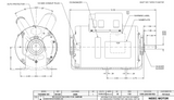 FD1CA2J9 Nidec 1 HP 1800 RPM (1 speed) 115/208-230V 56 Frame TEAO Farm Fan Motor