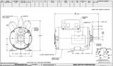 FD32CPA2P Nidec 1 1/2 HP 1800 RPM ( 1 speed) 115/230V 56 Frame TEAO Farm Fan Motor