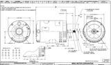 EE734B Nidec 3 HP 3600 RPM 3-Phase 208-230/460V 56J Frame (Rigid Base) ODP Special Pump Motor