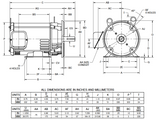 EE612B NiD5P2DC Nidec 5 HP 1800 RPM 3-Phase 208-230/460V 184TC Frame (Rigid Base) ODP Special Pump Motor