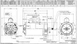 EU0332 Nidec 1/3 hp 3600 RPM 115/208-230V 56J Frame (No Base) ODP 1-Phase Electric Motor