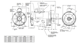EC1502 Nidec 1 1/2 hp 3600 RPM 115/208-230V 56C Frame (No Base) ODP 1-Phase Electric Motor