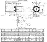 UJ7C2K21P Nidec 7 1/2 hp 1800 RPM  1-phase 215JP Frame 230V TEFC Close-Coupled Pump Motor