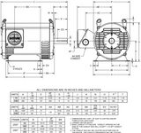 FF20E1X Nidec 20 hp 3600 RPM 200/400V ODP 254T (Rigid Base) 3-Phase Fire Pump Motor