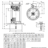 FF30E1XV Nidec 30 hp 3600 RPM 3-phase 284JP Frame 200/400V ODP Vertical Close-Coupled Fire Pump Motor