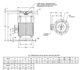 HT7P1BLE Nidec 7-1/2 hp 3600 RPM 230/460V 3-phase H213TP Frame TEFC Vertical Holloshaft Sinewave Motor