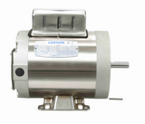 119217.00 Leeson Stainless 1 hp 1800 RPM 115/208-230V 1-Phase 56C Frame TENV (base) Motor