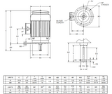 NO5P2BE Nidec 5 hp WPI 1800 RPM 230/460V 3-phase 184VP Frame TEFC Vertical Solid Shaft Moto