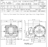 EP00525 TECO Westinghouse 5 hp 3600 RPM 184T Cast Iron 575V TEFC Severe Duty 3-Phase Motor