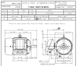 EP0156 TECO Westinghouse 15 hp 1200 RPM 284T Cast Iron 230/460V TEFC Severe Duty 3-Phase Motor