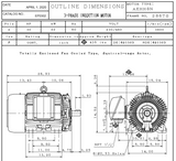 EP0302 TECO Westinghouse 30 hp 3600 RPM 286TS Cast Iron 230/460V TEFC Severe Duty 3-Phase Motor