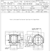 EP0012C TECO Westinghouse 1 hp 3600 RPM 143TC Cast Iron 230/460V TEFC Severe Duty 3-Phase Motor