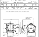 EP7/54C TECO Westinghouse 7 1/2 hp 1800 RPM 213TC Cast Iron 230/460V TEFC Severe Duty 3-Phase Motor