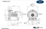 VFZ601A-7W Fuji Regenerative Blower 5 hp, 208-230/460V