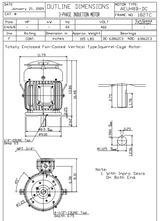 HBV0034C TECO-Westinghouse 3 hp 1800 RPM 182TC Vertical 460V TEFC Severe Duty Petro-Chem 3-Ph Motor