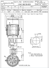 HBV1004C TECO-Westinghouse 100 hp 1800 RPM 405TC Vertical 460V TEFC Severe Duty Petro-Chem 3-Ph Motor