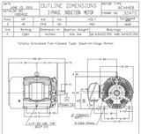 HB0402 TECO-Westinghouse 40 hp 3600 RPM 324TS 460V TEFC Severe Duty Petro-Chem 3-Ph Motor