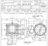 HB0104C TECO-Westinghouse 10 hp 1800 RPM 215TC 460V TEFC Severe Duty Petro-Chem 3-Ph Motor