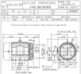 HB0106C TECO-Westinghouse 10 hp 1200 RPM 256TC 460V TEFC Severe Duty Petro-Chem 3-Ph Motor