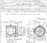 HB0406C TECO-Westinghouse 40 hp 1200 RPM 364TC 460V TEFC Severe Duty Petro-Chem 3-Ph Motor