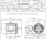 CDP0306 TECO-Westinghouse 30 hp 1200 RPM 326T 230/460V TEFC 3-Phase Petro-Chem Crusher Motor