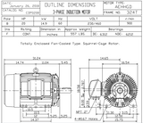 CDP0404 TECO-Westinghouse 40 hp 1800 RPM 324T 230/460V TEFC 3-Phase Petro-Chem Crusher Motor