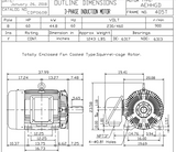CDP0608 TECO-Westinghouse 60 hp 900 RPM 405T 230/460V TEFC 3-Phase Petro-Chem Crusher Motor