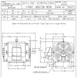 DHP0302 TECO-Westinghouse 30 HP 3600 RPM 284TS 230/460V ODP Cast Iron 3-Phase Motor
