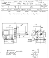 DJPP0014 TECO-Westinghouse 1 HP 1800 RPM 143T JP 230/460V ODP Rolled Steel 3-Ph Pump Motor