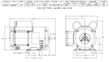 SP0/32 TECO-Westinghouse 1/3 HP 3600 RPM 48 Frame 115/208-230V ODP Rolled Steel 1-Ph Motor