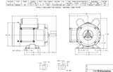 SPHT0/24 TECO-Westinghouse 1/4 HP 1800 RPM 56 Frame 115/208-230V TEFC Rolled Steel 1-Ph Motor