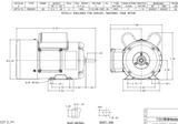 SPT0/74 TECO-Westinghouse 3/4 HP 3600 RPM 48 Frame 115/208-230V TEFC Rolled Steel 1-Ph Motor