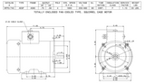 WFP0012C TECO-Westinghouse 1 HP 3600 RPM 56C Frame 230/460V TEFC Stainless Steel 3-Ph Motor