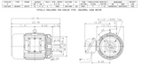 XPV0154C TECO-Westinghouse 15 HP 1800 RPM 254TC Frame 230/460V TEFC Cast Iron 3-Ph Exposion Proof Motor