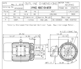 XPV0202C TECO-Westinghouse 20 HP 3600 RPM 256TC Frame 230/460V TEFC Cast Iron 3-Ph Exposion Proof Motor