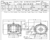 XP0026 TECO-Westinghouse 2 HP 1200 RPM 184T Frame 230/460V TEFC Cast Iron 3-Ph Exposion Proof Motor