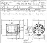 XP0754 TECO-Westinghouse 75 HP 1800 RPM 365T Frame 230/460V TEFC Cast Iron 3-Ph Exposion Proof Motor