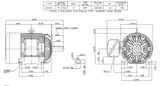 XP0758 TECO-Westinghouse 75 HP 900 RPM 444T Frame 230/460V TEFC Cast Iron 3-Ph Exposion Proof Motor