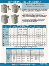 RS-1A-MP Relay & Controls | 1.5 hp - 2 hp Electric Motor Reversing Drum Switch - Single Phase Only - Spring Returned