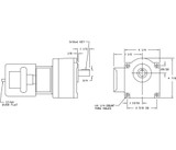 Dayton Model 1LPW6 Gear Motor 156 RPM 1/5 hp 115/230V (2H453)