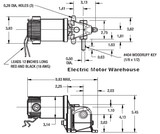 Dayton Model 1LRB2 DC Gear Motor 24 RPM 1/20 hp TENV 90VDC (4Z726)